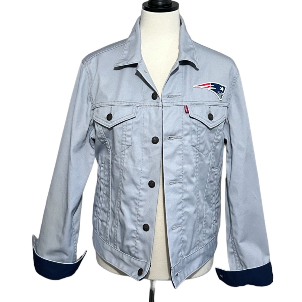 Men’s Levi’s Patriot Logo Denim Jacket Size Small - Picture 1 of 5